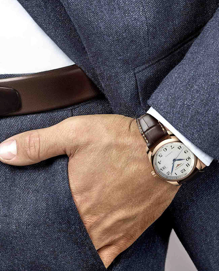 Часы Longines Master Collection L2.793.8.78.3 — мужские, кожаный