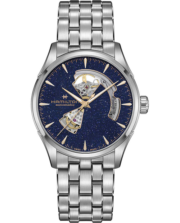 Часы Hamilton Jazzmaster Open Heart Auto H32705140 — мужские, зеленый