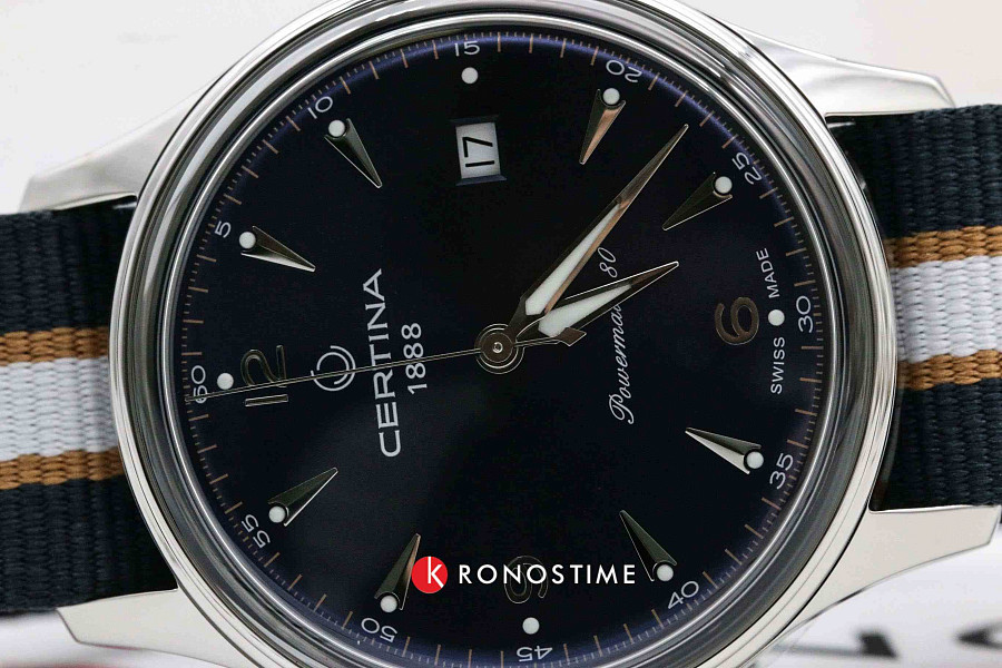 Часы Certina Heritage DS Powermatic 80 C038.407.18.047.00 — тканевый, мужские