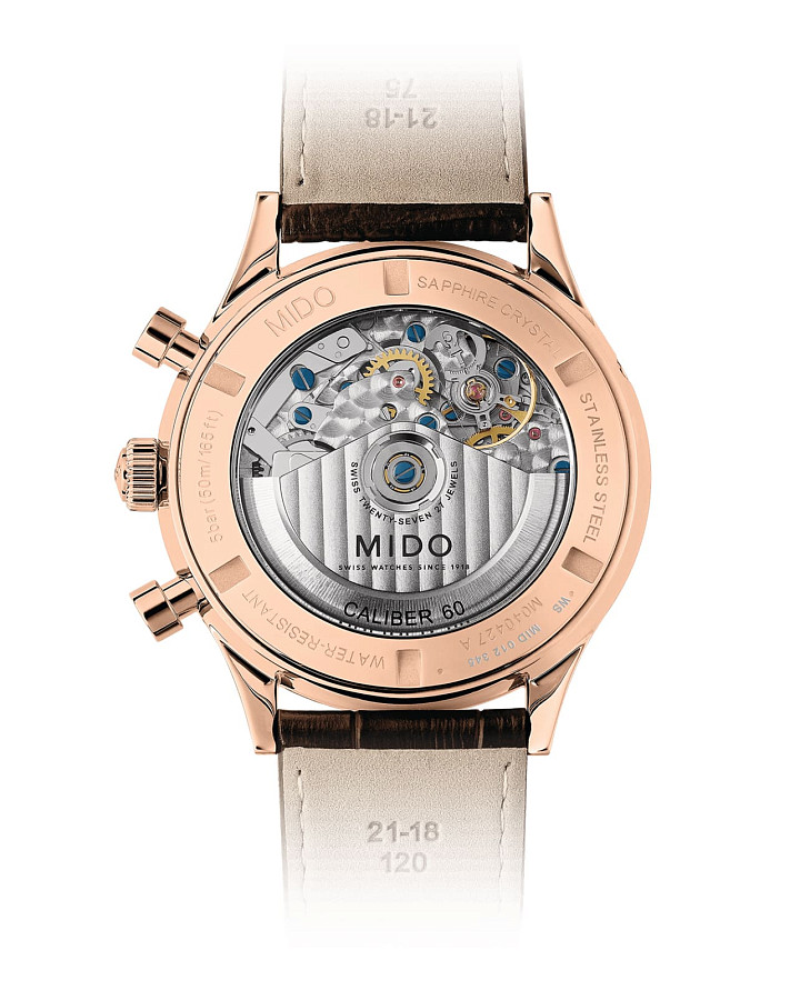 Часы Mido Multifort Patrimony Chronograph M040.427.36.042.00 — механические, металл сталь