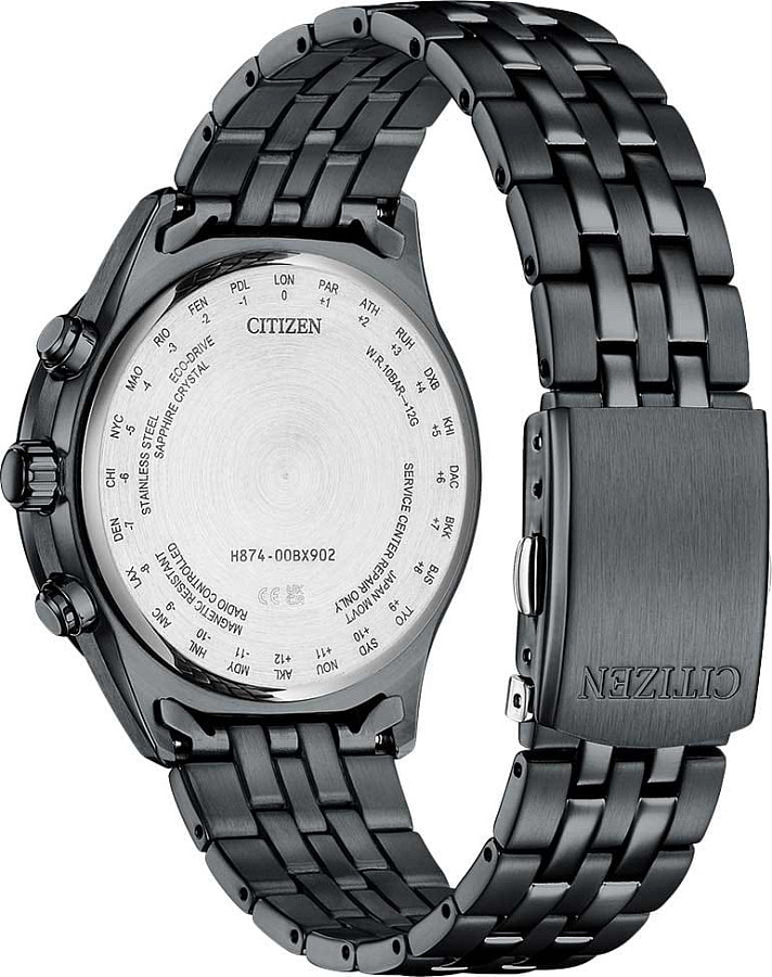 Часы Citizen Radio Controlled BY1035-56L — нержавеющая сталь с ip-покрытием, мужские