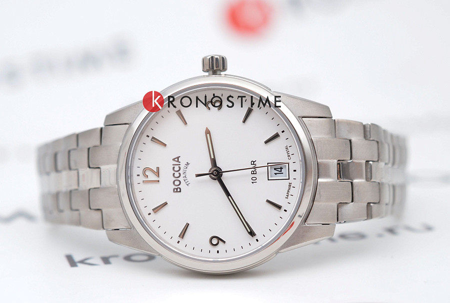 Часы Boccia Titanium 3272-03 — кварцевые, титан