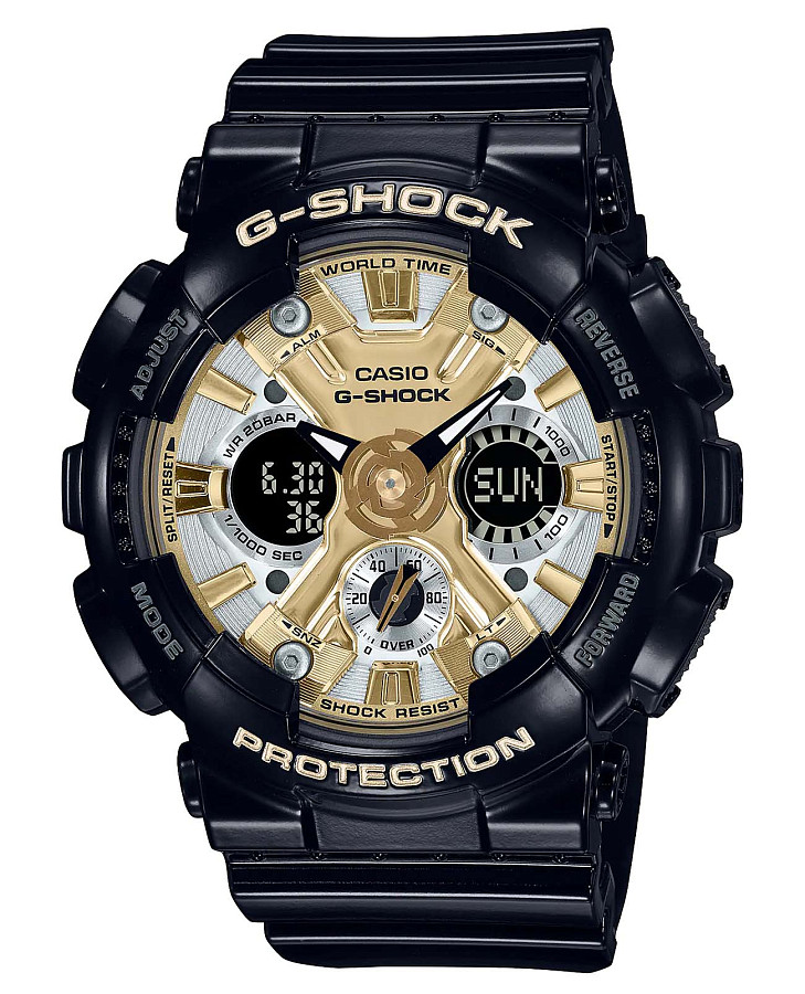 Часы Casio G-Shock GMA-S120GB-1ADR (GMA-S120GB-1A) — женские