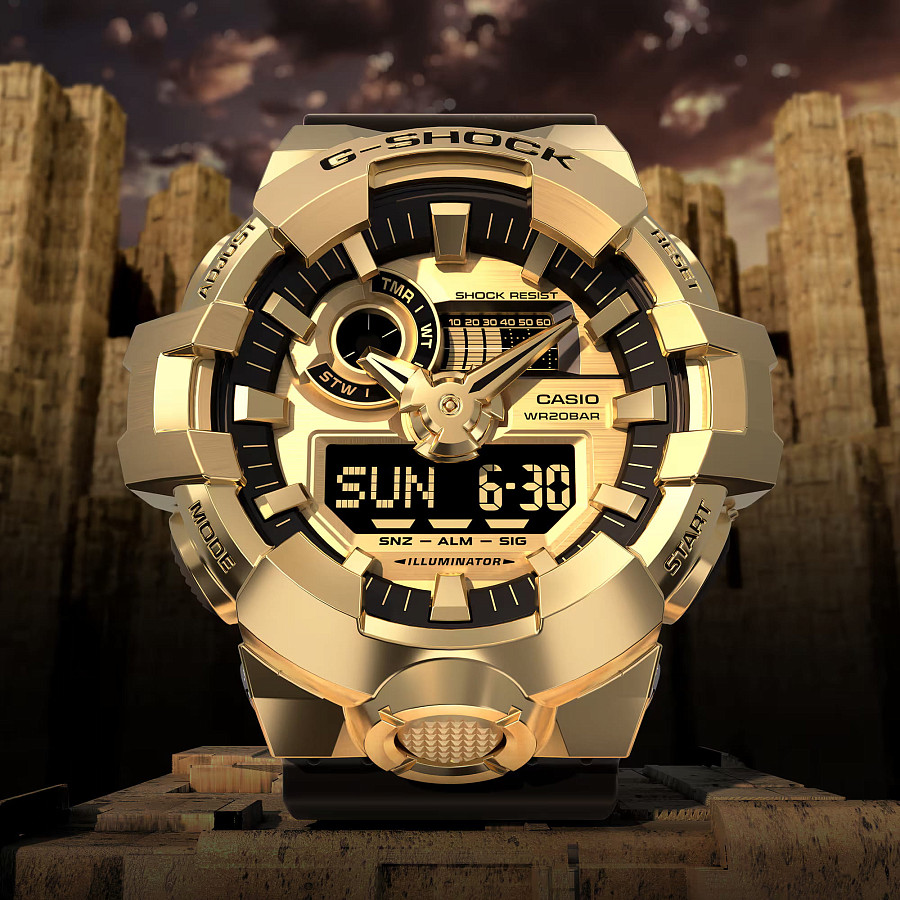 Часы Casio G-Shock GM-700G-9A (GM-700G-9AER) — электронные, пластик сталь