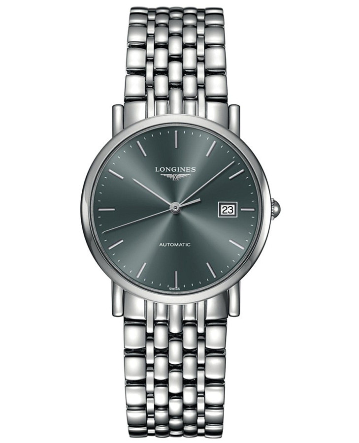 Часы Longines Elegant Collection L4.809.4.72.6 — женские, антрацитовый