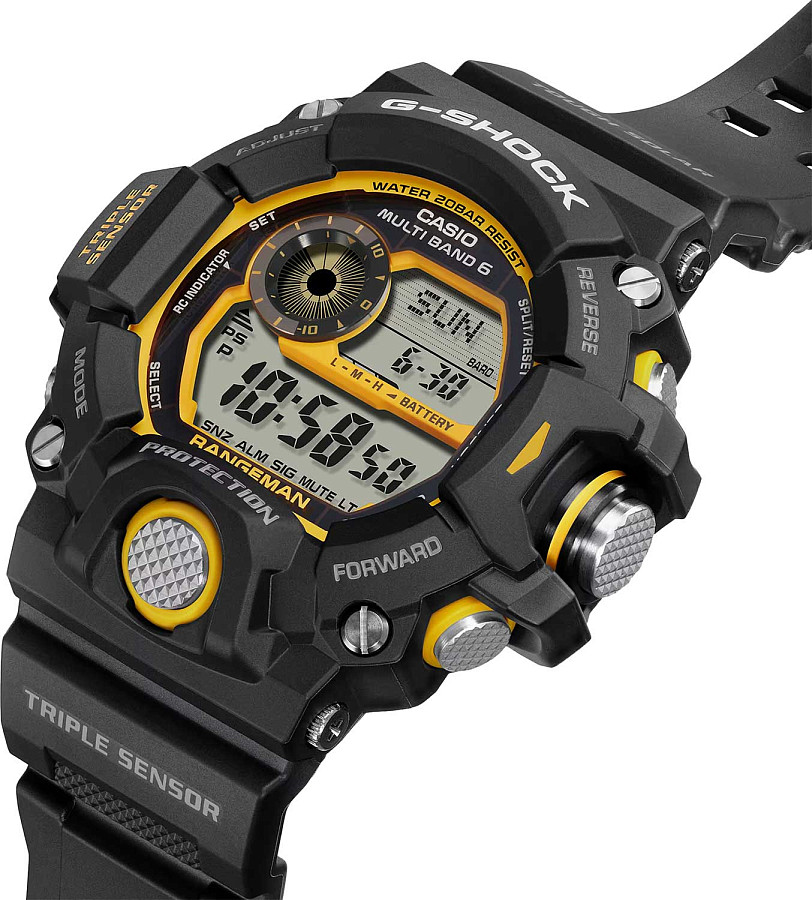 Часы Casio G-Shock GW-9400Y-1DR (GW-9400Y-1) — пластик, мужские
