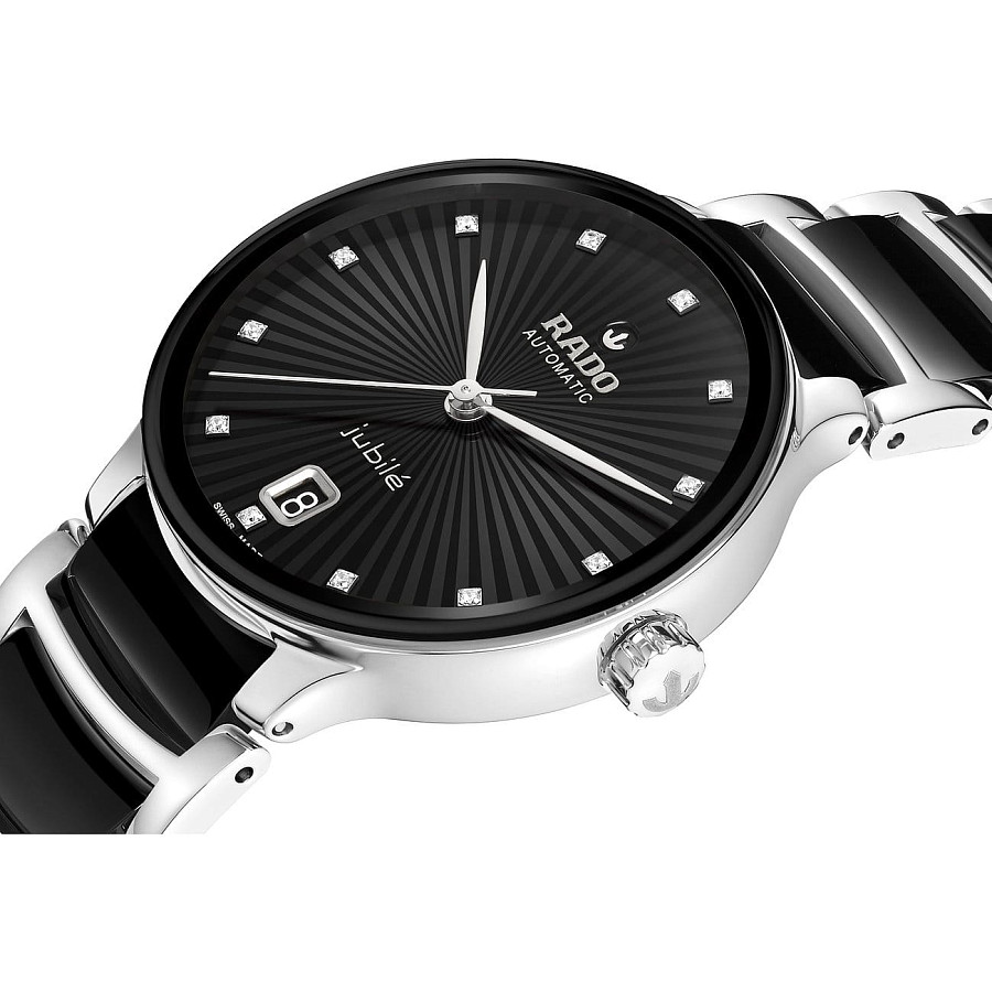 Часы Rado Centrix Automatic Diamonds R30031742 — механические, сталь металл