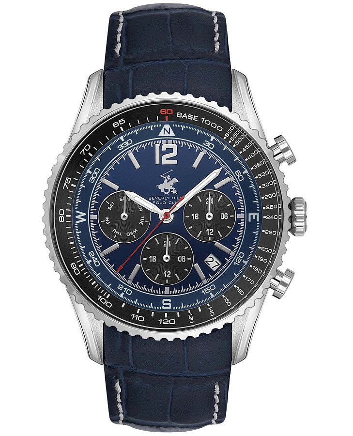 Часы Beverly Hills Polo Club BP3723X.399 — мужские, серебристый