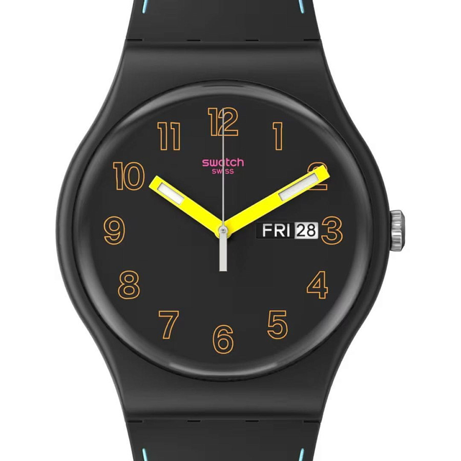 Часы Swatch New Gent Biosourced SO29B707 — кварцевые, пластик