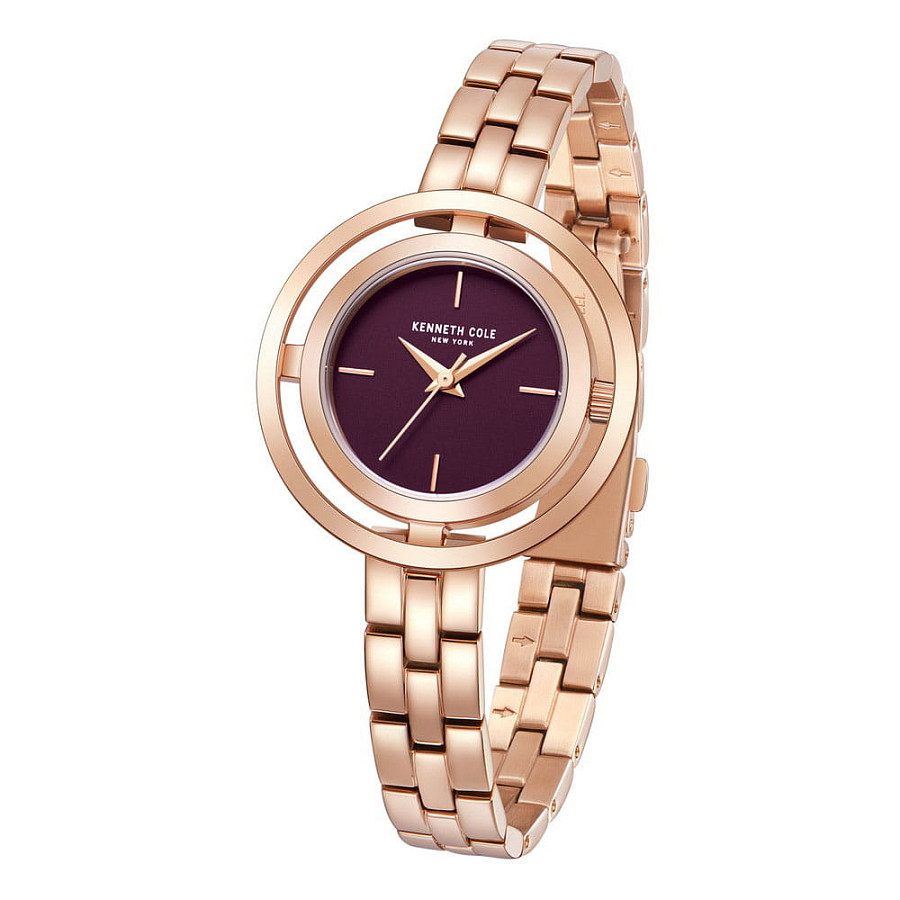 Часы Kenneth Cole Classic KCWLG2237102 — женские, сталь с ip покрытием