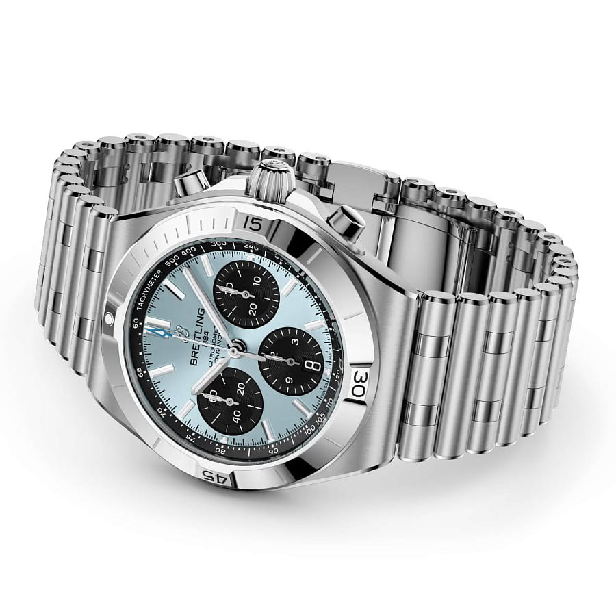 Часы Breitling Chronomat B01 Chronograph 42 mm PB0158101C1A1 — сталь металл платина, Швейцария
