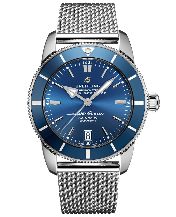Часы Breitling Superocean Heritage B20 Automatic 42 AB2010161C1A1 — мужские, синий