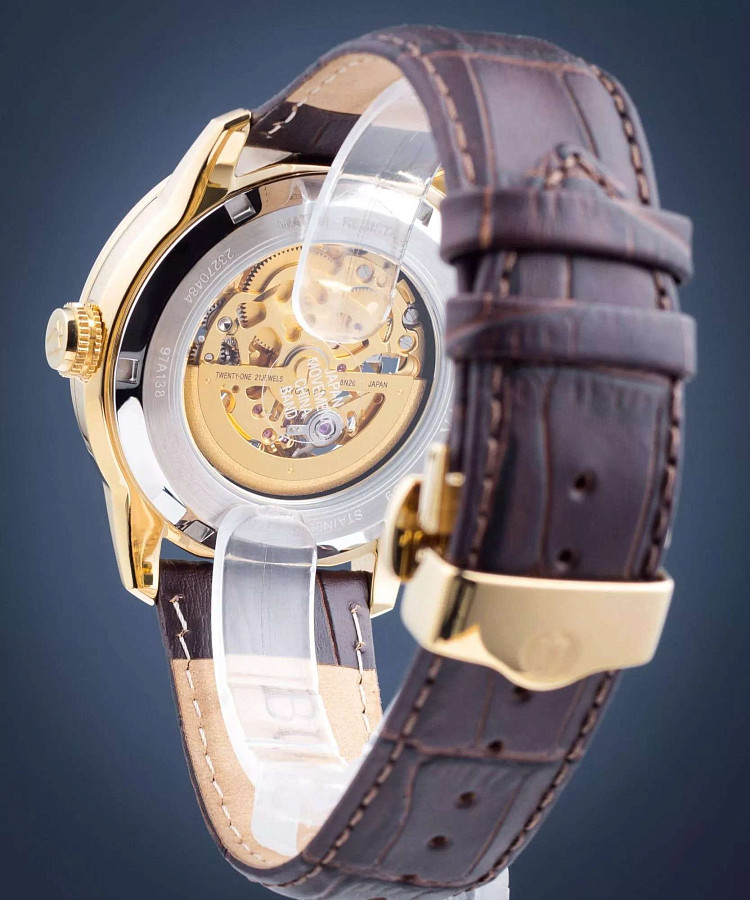 Часы Bulova Sutton 97A138 — механические, сталь металл