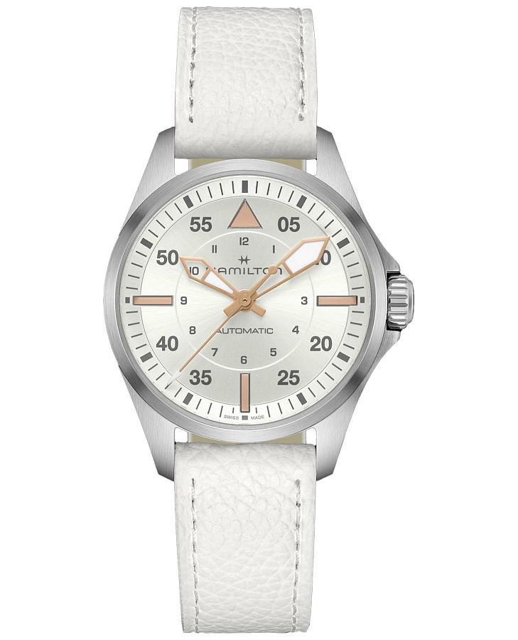Часы Hamilton Khaki Aviation Pilot Auto H76215850 — мужские, белый