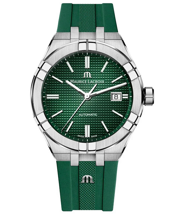 Часы Maurice Lacroix Aikon Automatic AI6008-SS000-630-5 — мужские, зеленый