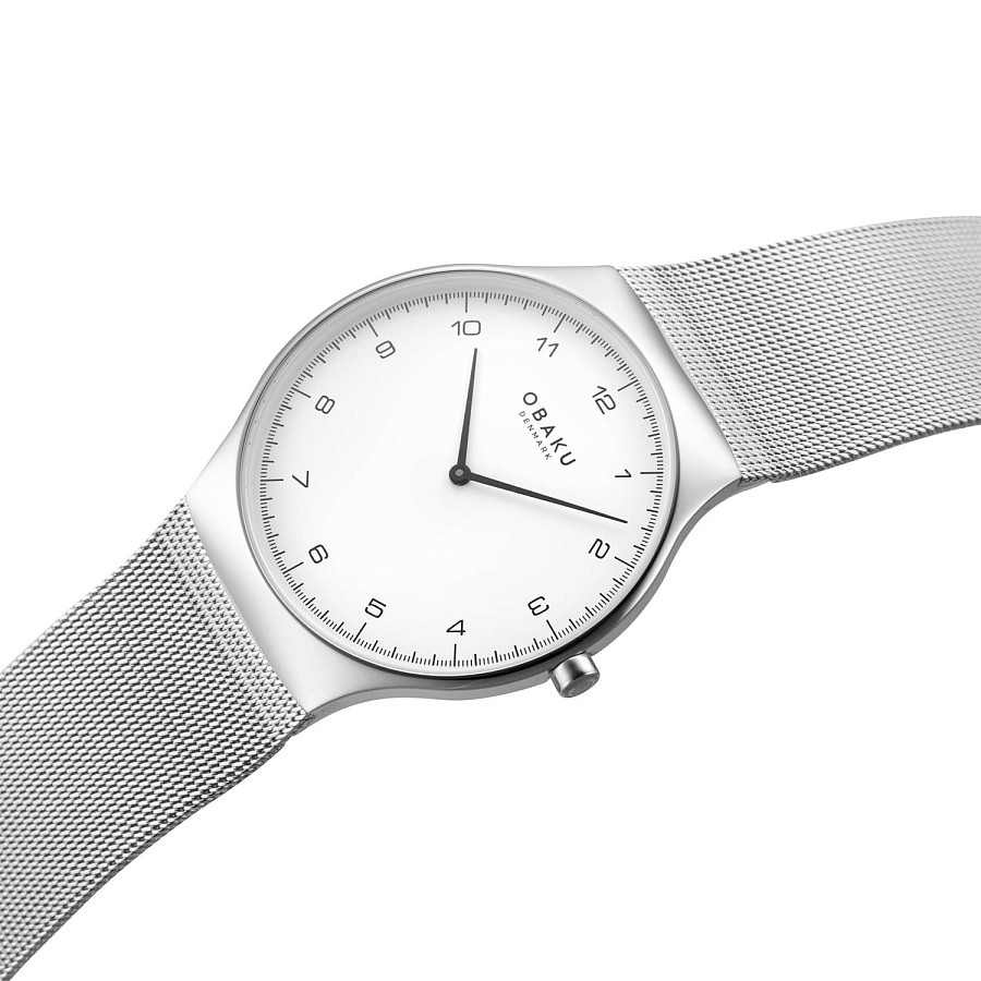 Часы Obaku Slank V306GXCWMC — кварцевые, сталь металл