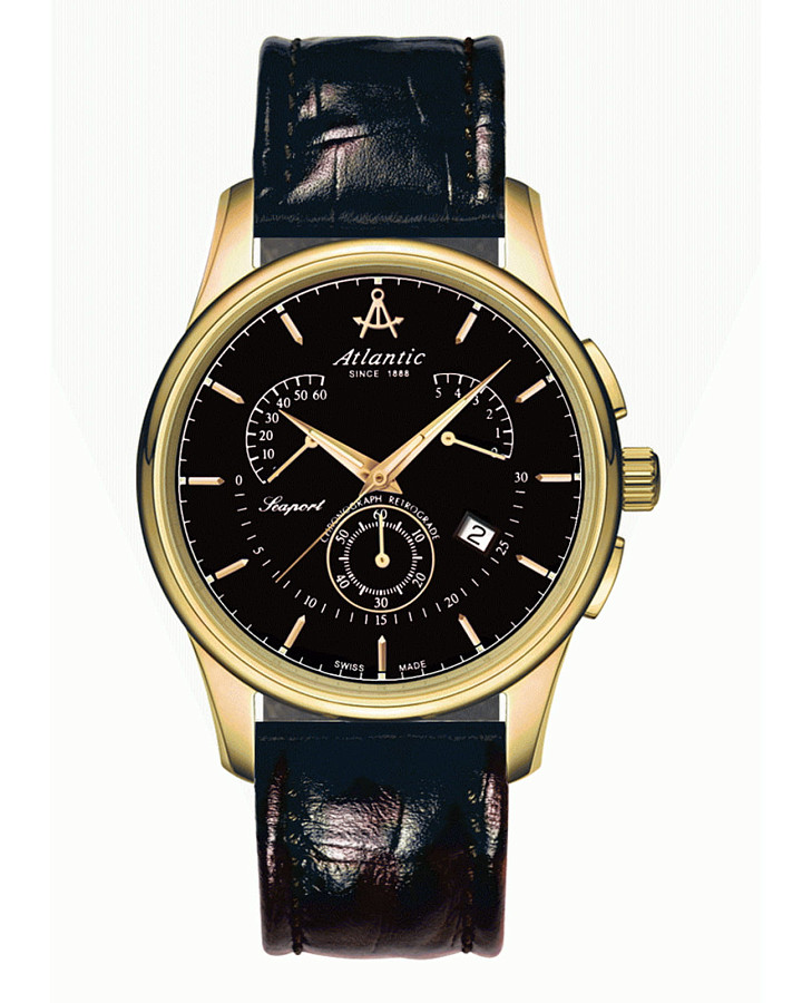Часы Atlantic 56450.45.61 — мужские, черный