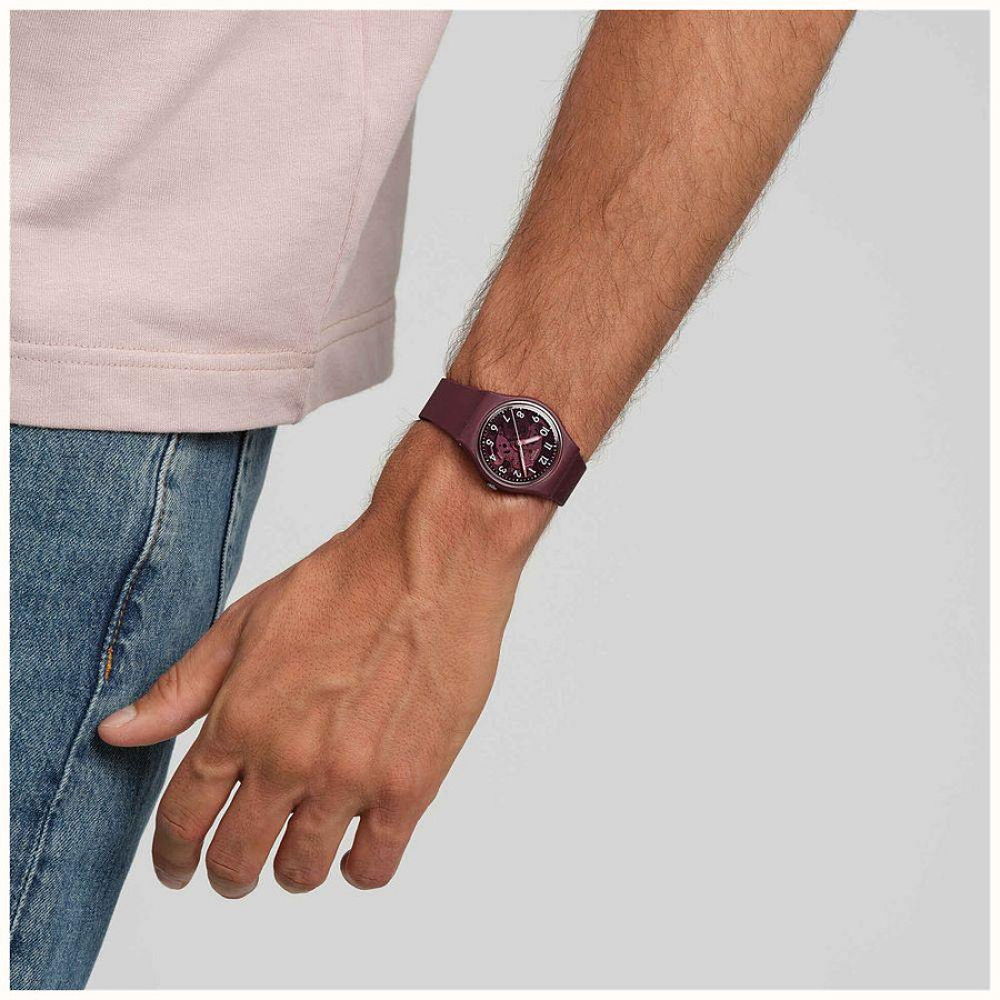 Часы Swatch Gent Biosourced Lacquered SO28R115 — кварцевые, Швейцария, женские