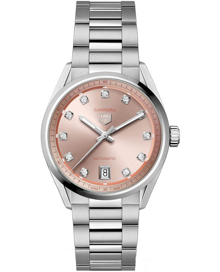 Часы TAG Heuer Carrera Date WBN231D.BA0001 — женские, розовый