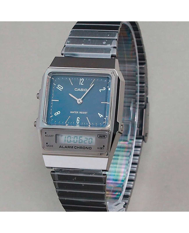 Часы Casio Vintage AQ-800EB-2ADF (AQ-800EB-2A) — сталь с ip покрытием, женские