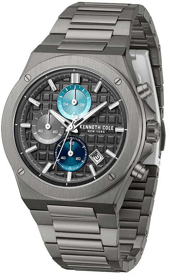Часы Kenneth Cole Glenville KCWGI0100002 — кварцевые, сталь металл