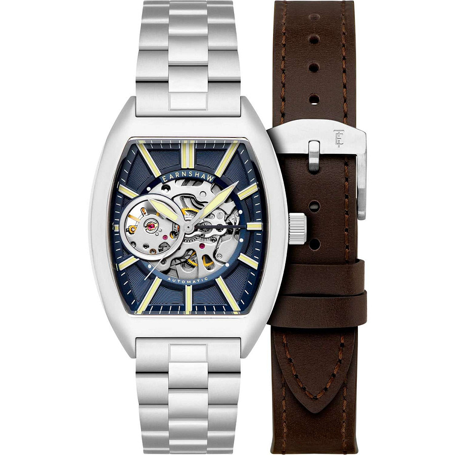Часы Earnshaw Beauchamp ES-8310-22 — синий, металл сталь
