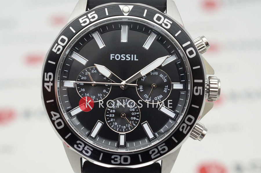 Часы Fossil Bannon BQ2494 — кварцевые, сталь