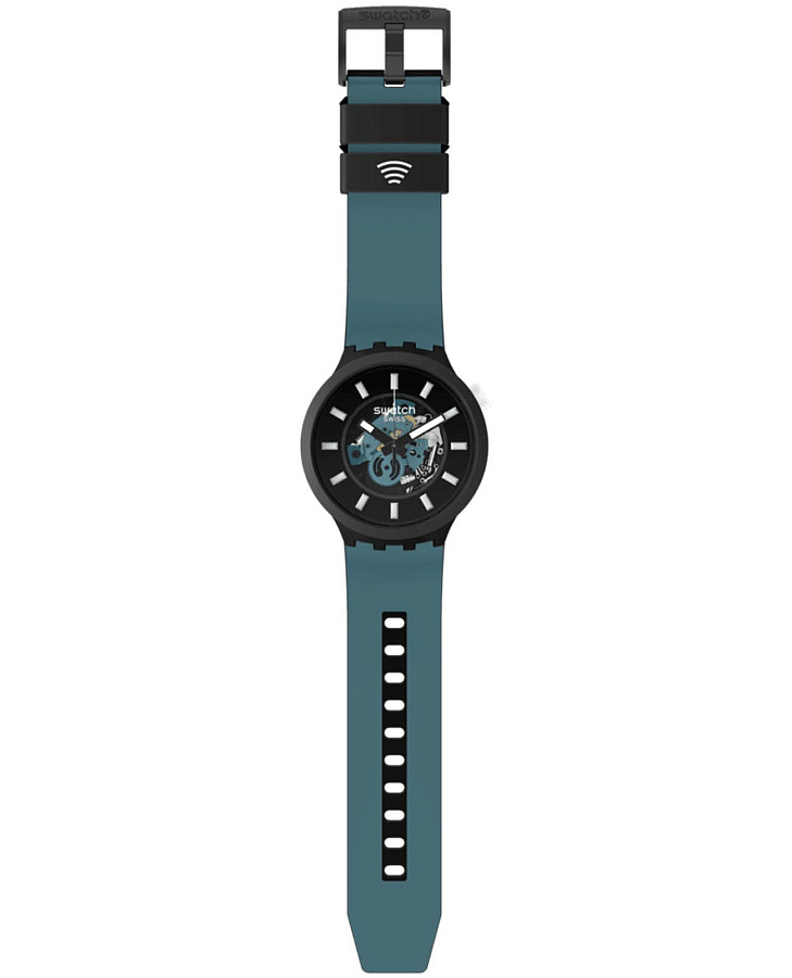 Часы Swatch Big Bold BioCeramic Pay! SB03B111-5300 — Швейцария, кварцевые