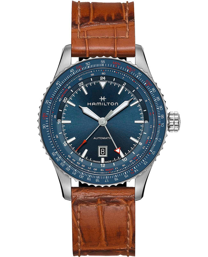 Часы Hamilton Khaki Aviation Converter H76715540 — мужские, синий