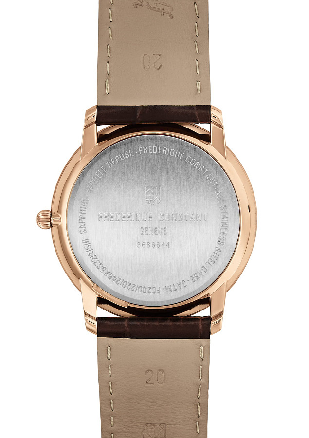 Часы Frederique Constant Slimline Gents Small Seconds FC-245V5S4 — кварцевые, сталь металл