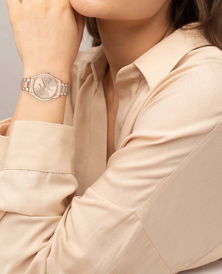 Часы Lacoste Ladycroc 2001231 — нержавеющая сталь с ip-покрытием, женские