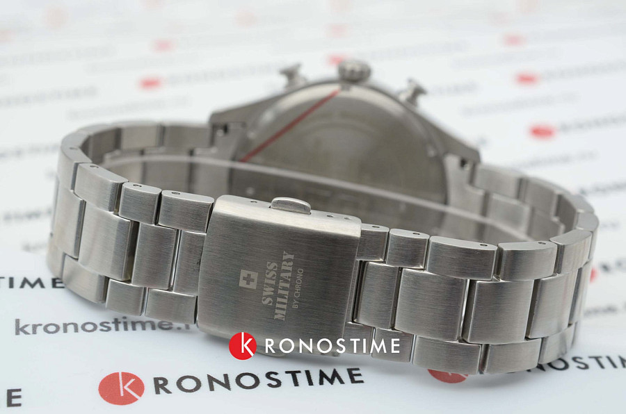 Часы Swiss Military by Chrono SM34076.01 — серебристый, металл сталь