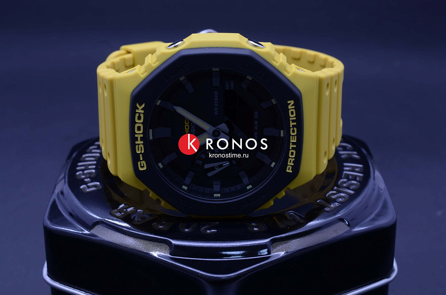 Часы Casio G-Shock GA-2110SU-9A — мужские, желтый