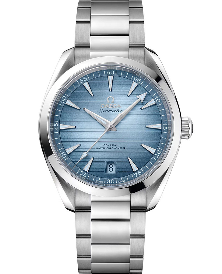 Часы Omega Seamaster Aqua Terra 220.10.41.21.03.005 — мужские, голубой