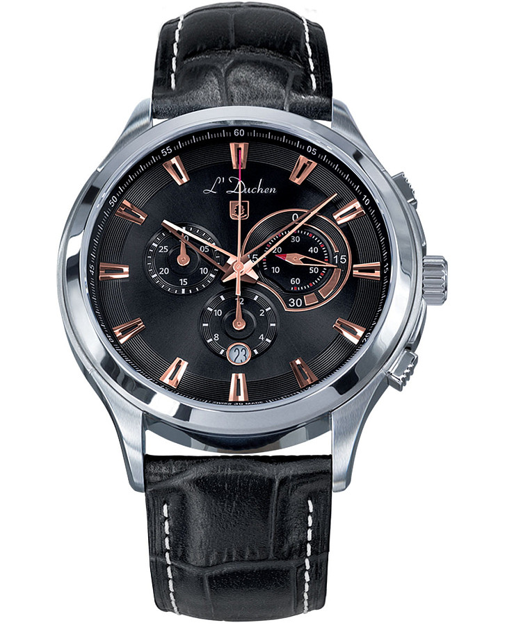 Часы L'Duchen Pilotage D 742.11.35 — мужские, черный