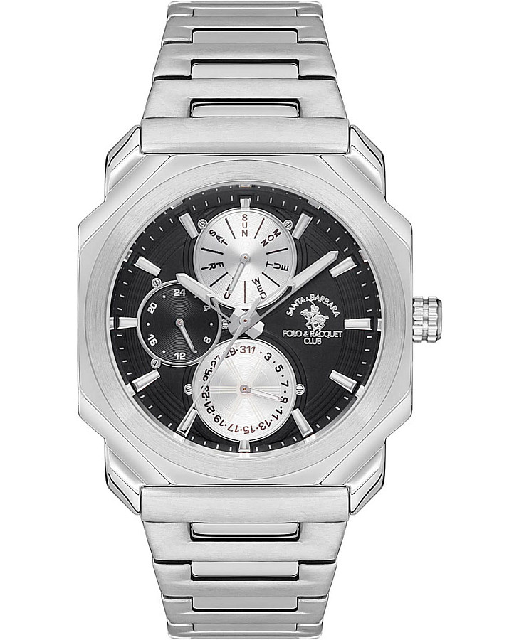 Часы Santa Barbara Polo & Racquet Club Luxury SB.1.10442-1 — мужские, черный