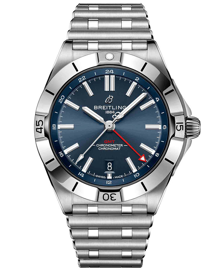 Часы Breitling Chronomat Automatic GMT 40 A32398101C1A1 — мужские, синий