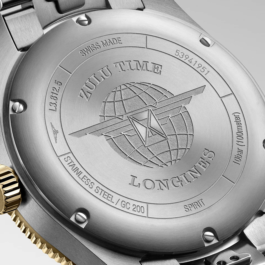 Часы Longines Spirit L3.812.5.53.6 — черный, золото сталь металл