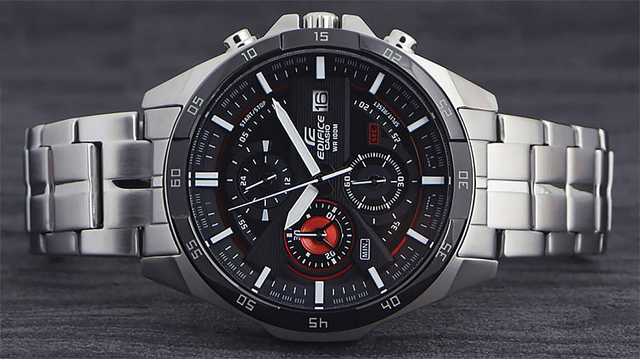 Часы Casio Edifice EFR-556DB-1A — кварцевые, Япония, мужские