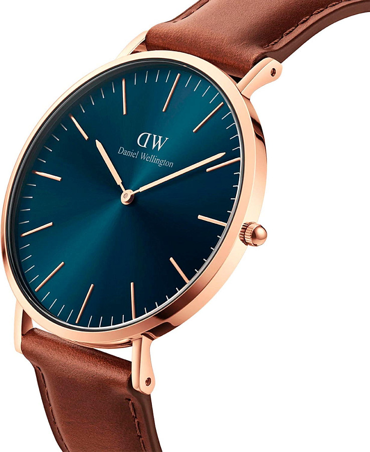 Часы Daniel Wellington St Mawes Arctic Rose Gold DW00100626 — кожаный, мужские
