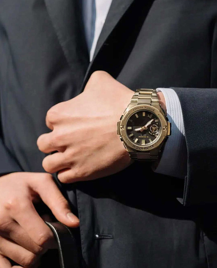 Часы Casio G-Shock GST-B500GD-9A — электронные, Япония, мужские