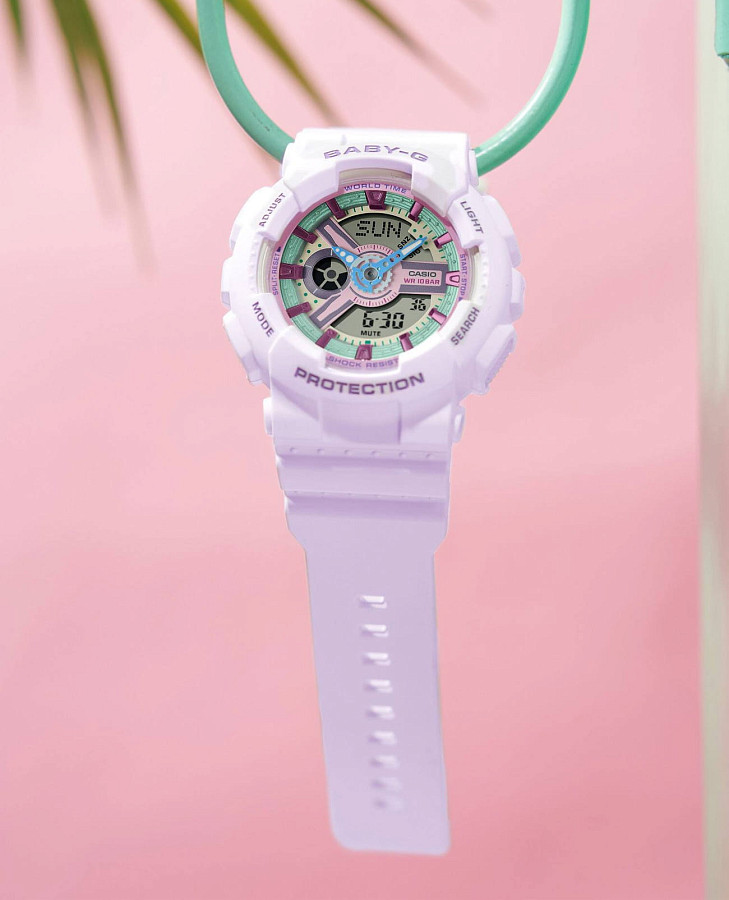 Часы Casio Baby-G BA-110XPM-6ADR — пластик, Япония