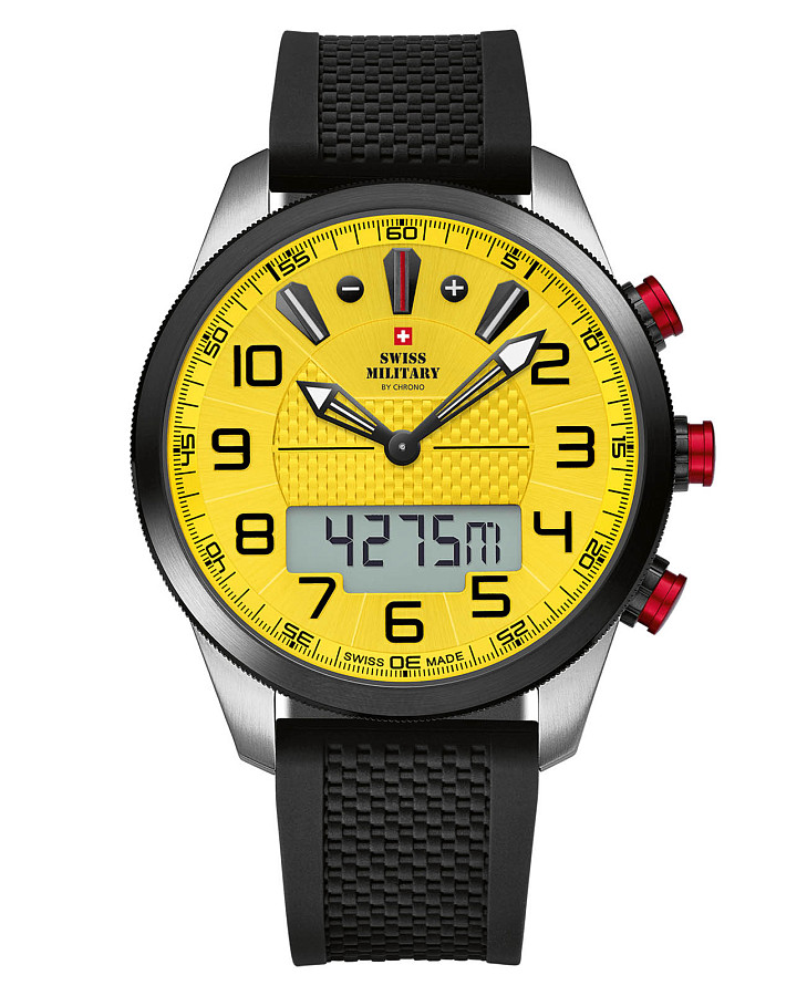 Часы Swiss Military by Chrono SM34061.03 — мужские, желтый