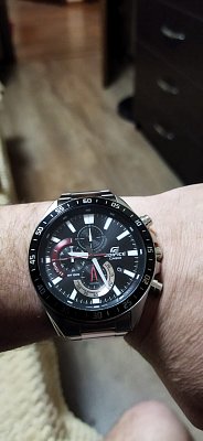 Фото покупателя: Японские наручные часы Casio Edifice EFV-620D-1A4VUDF (EFV-620D-1A4) с хронографом