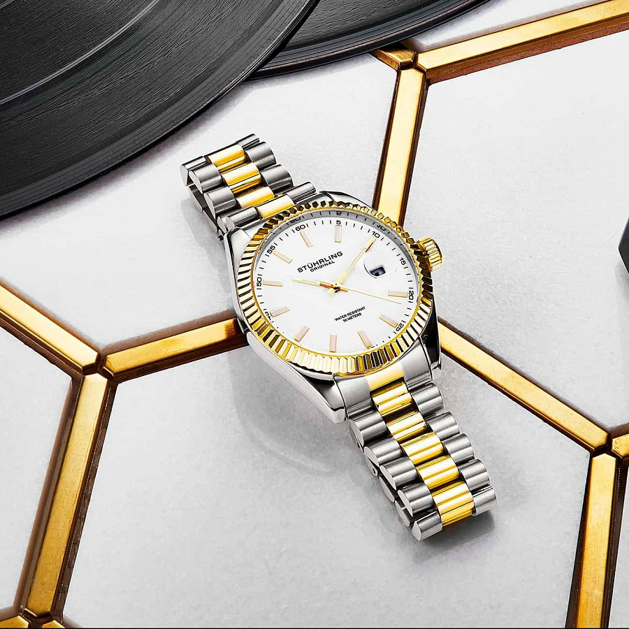 Часы Stuhrling Symphony 3935.6 — нержавеющая сталь с pvd-покрытием, мужские