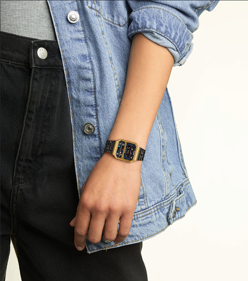 Часы Casio Vintage Pac Man Limited Edition A100WEPC-1B — электронные, пластик