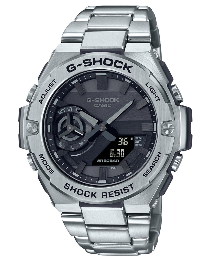 Часы Casio G-Shock GST-B500D-1A1DR (GST-B500D-1A1) — мужские, серый