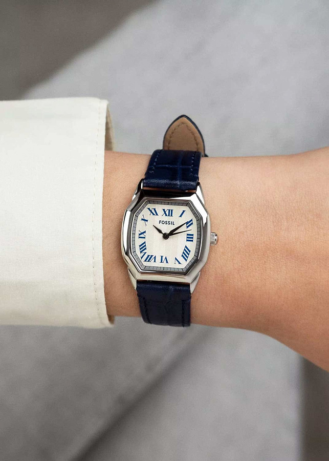 Часы Fossil Harlow ES5425 — сталь металл, США
