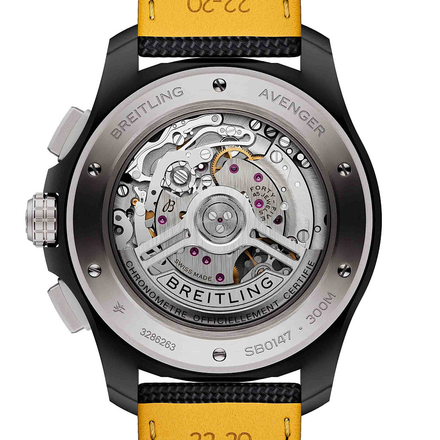 Часы Breitling Avenger B01 Chronograph 44 mm SB0147101I1X2 — кожаный, мужские