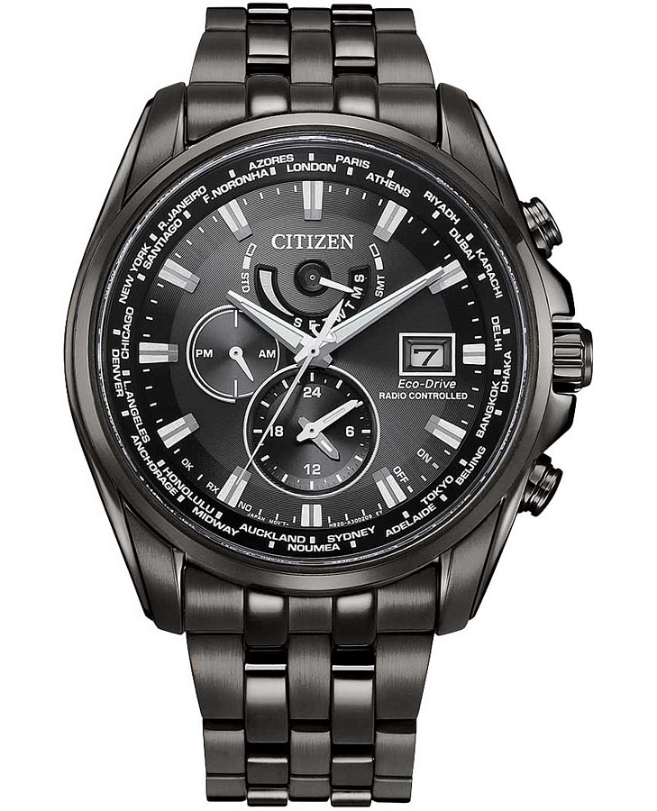 Часы Citizen Radio Controlled AT9127-80E — мужские, черный